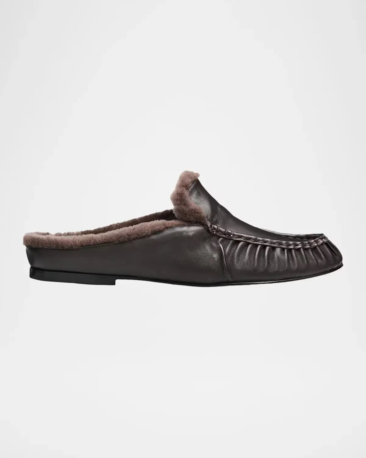 Tevin Shearling Suede Mules by Vince
