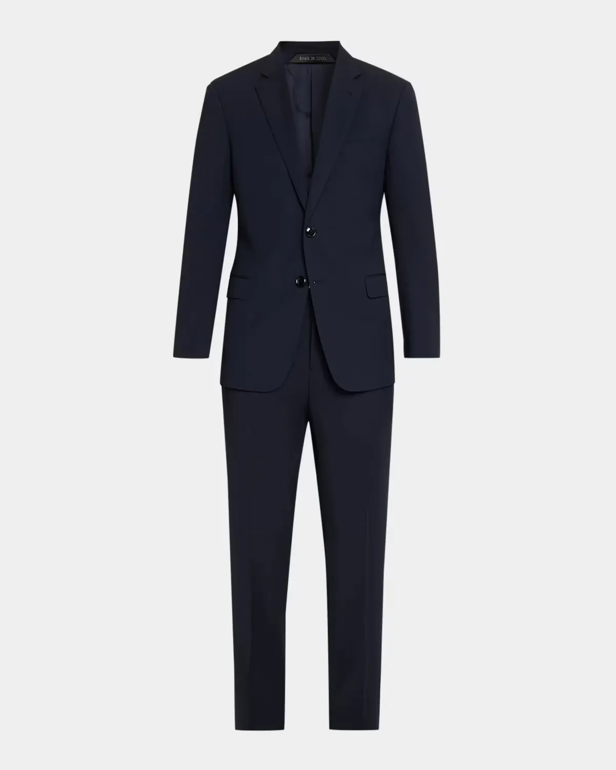 Wool Twill Single-Breasted Two-Piece Suit by Armani