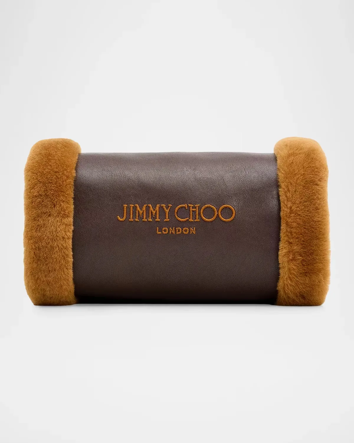 Shearling & Leather Hand Warmer Crossbody Bag by Jimmy Choo