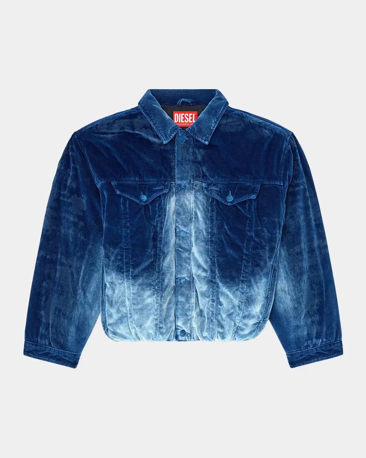 Degrade Velvet Trucker Jacket - DENIM by Diesel