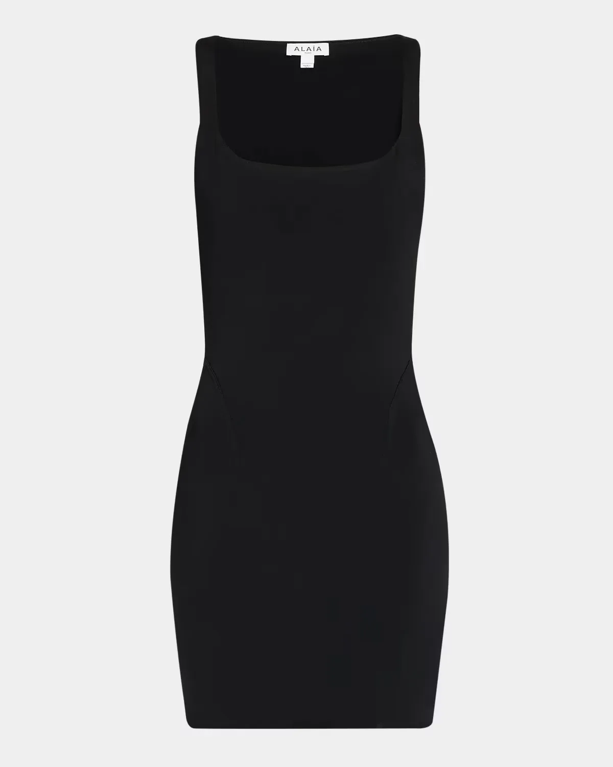 Square-Neck Sleeveless Mini Bodycon Dress