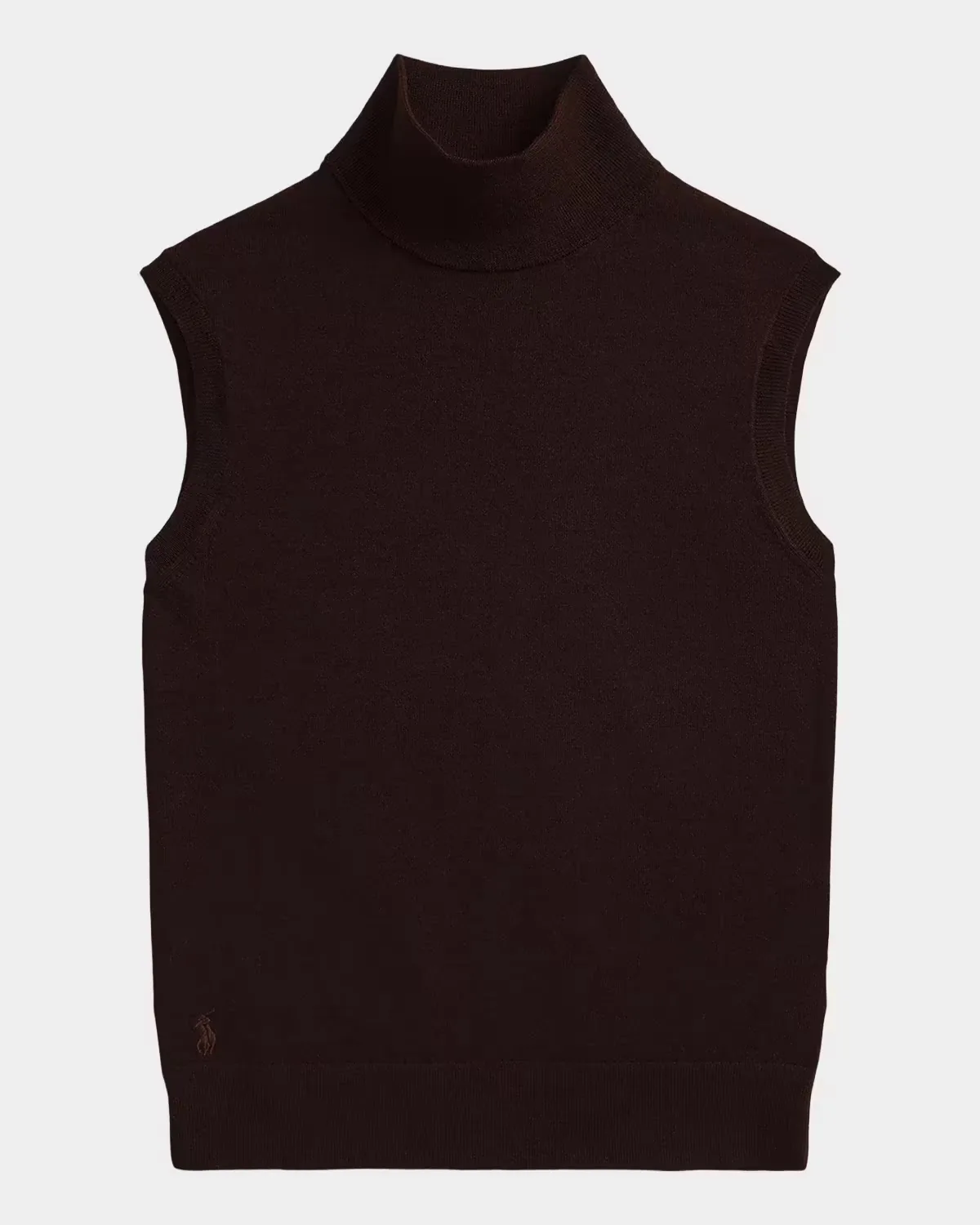 Wool Turtleneck Sleeveless Sweater by Polo Ralph Lauren