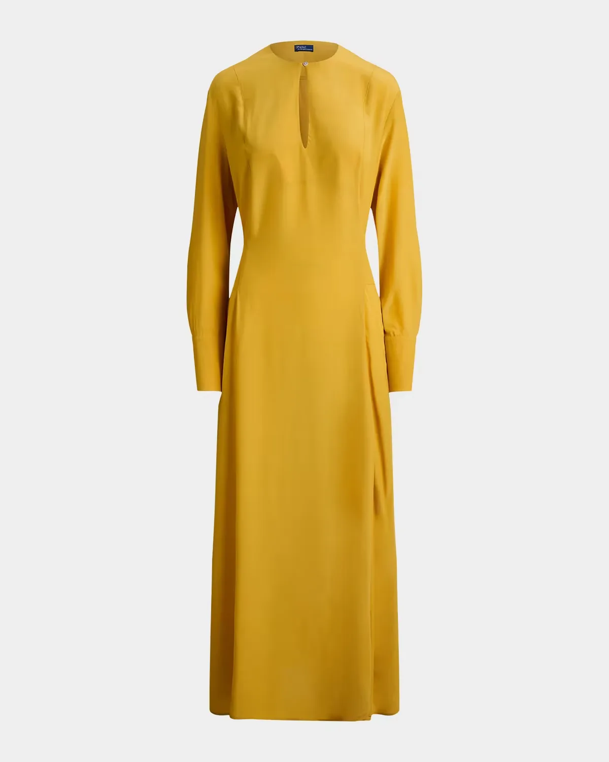 Tie-Front Crepe Maxi Dress by Polo Ralph Lauren