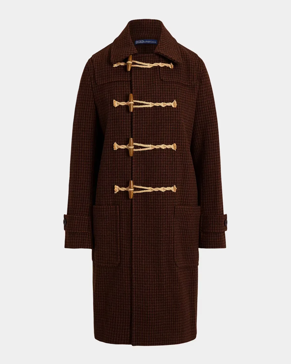Houndstooth Wool Toggle Coat by Polo Ralph Lauren