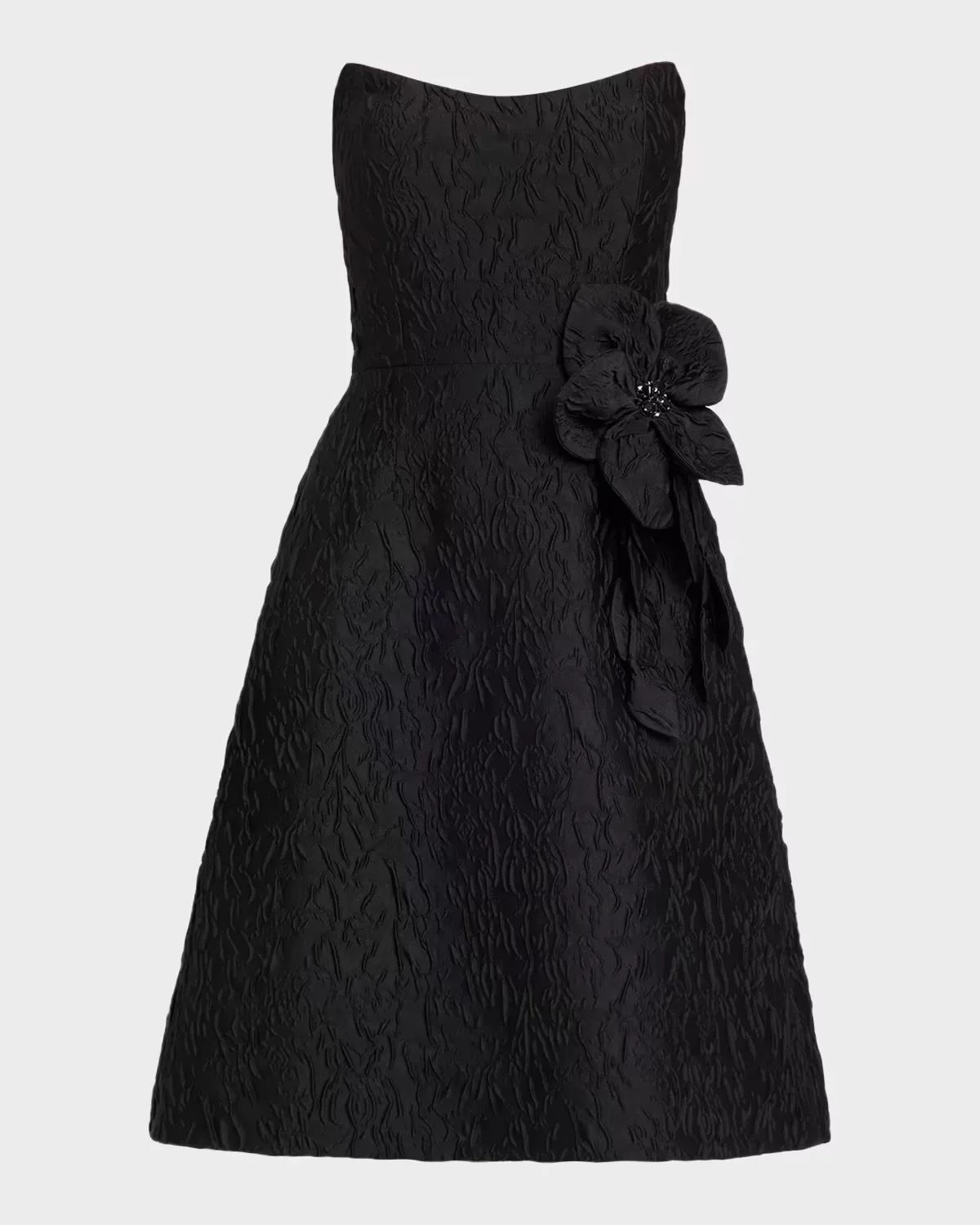 Jacquard Strapless Cocktail Dress by Teri Jon