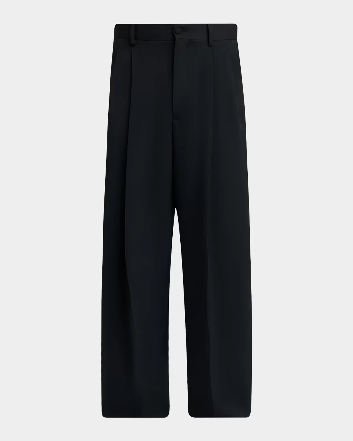Wool Gabardine Wide-Leg Pants by Dolce & Gabbana