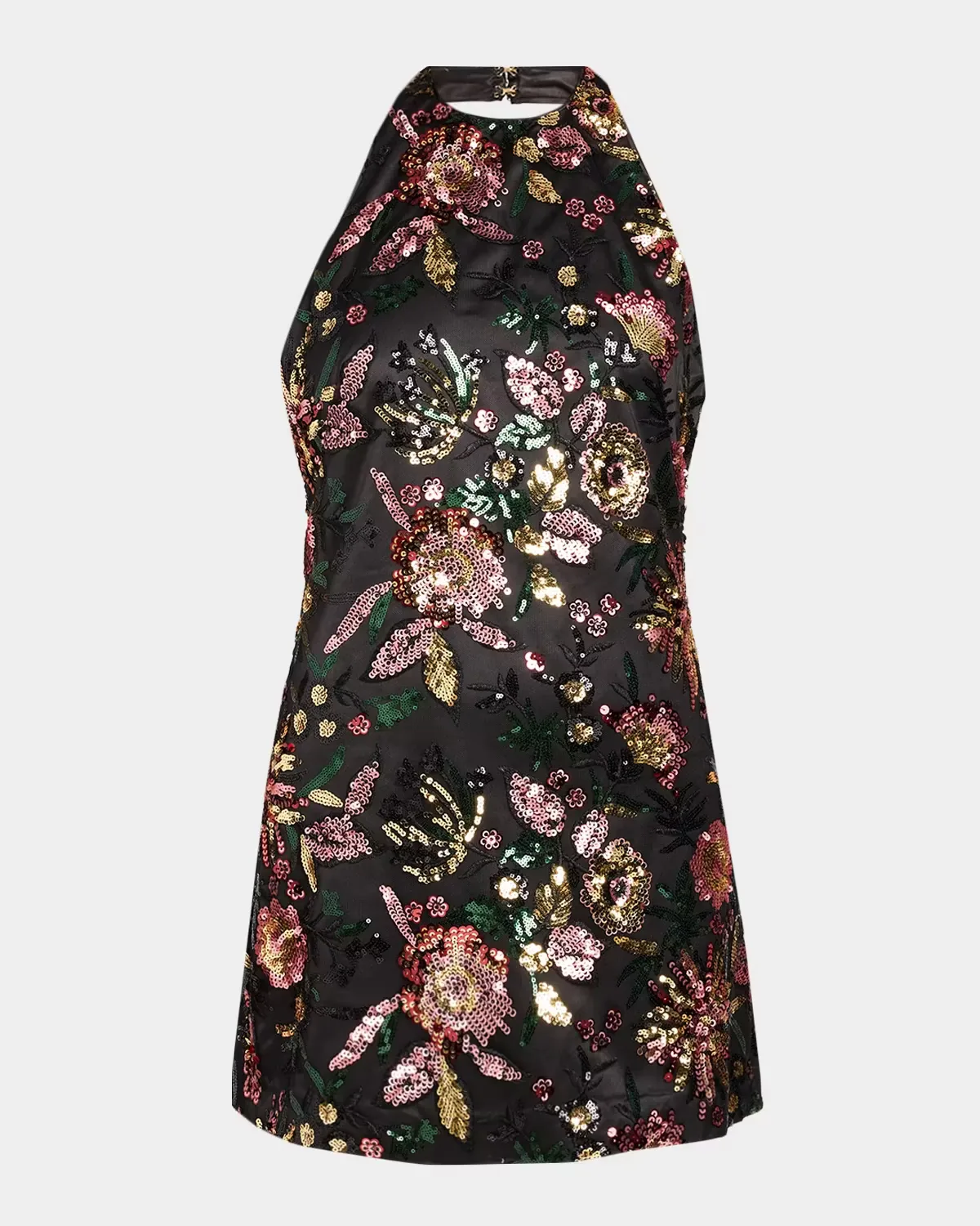 Eva Floral Sequined Halterneck Mini Dress by Ramy Brook
