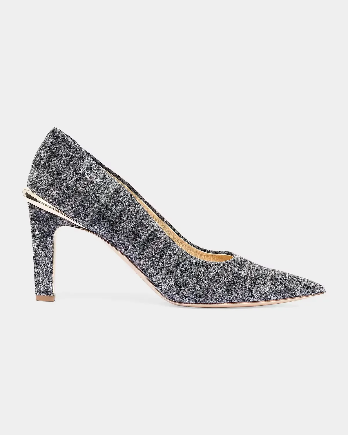 Edwina 75MM Boucle-Effect Leather Pumps by Gabriela Hearst