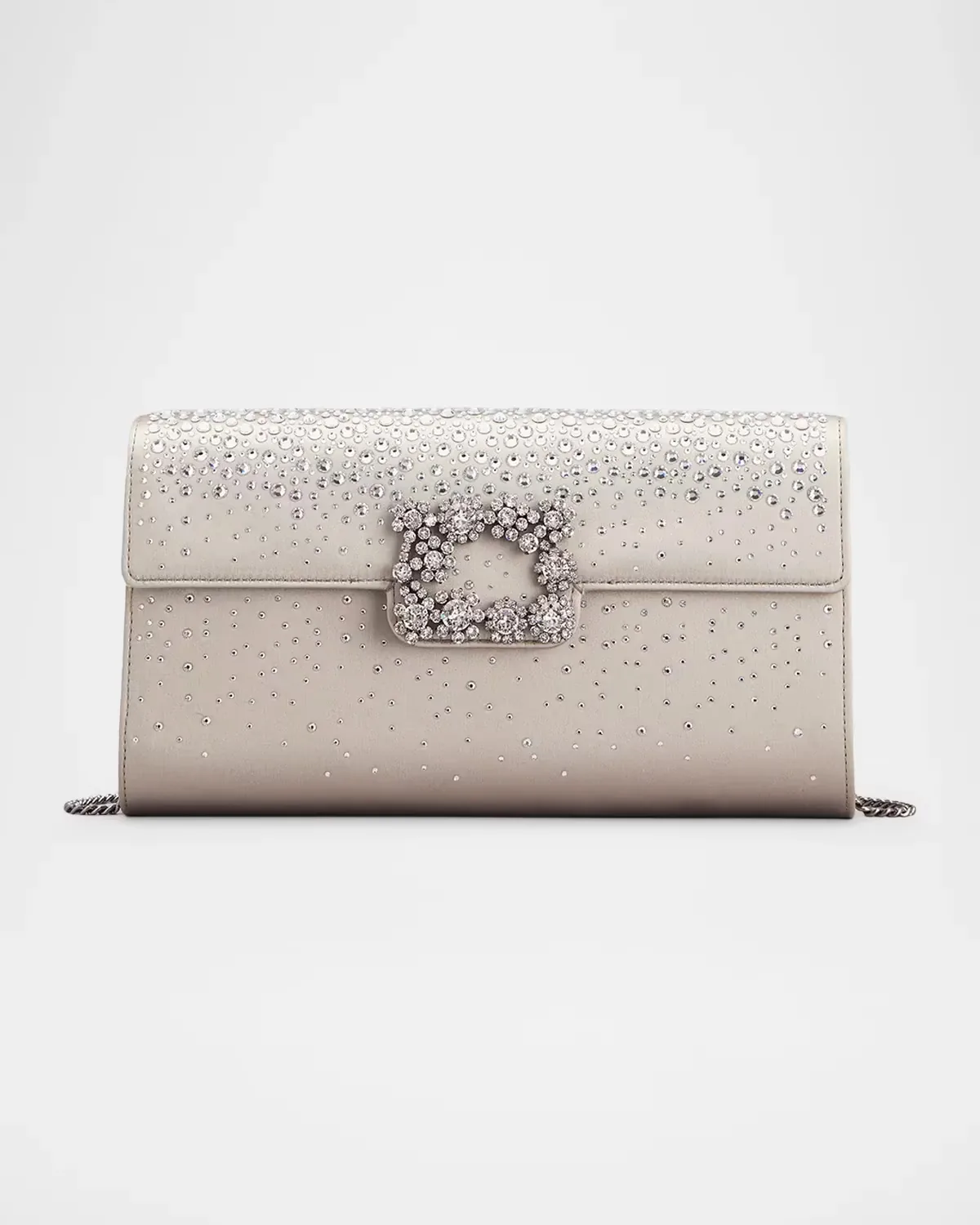 Crystal Satin Envelope Clutch Bag by Roger Vivier
