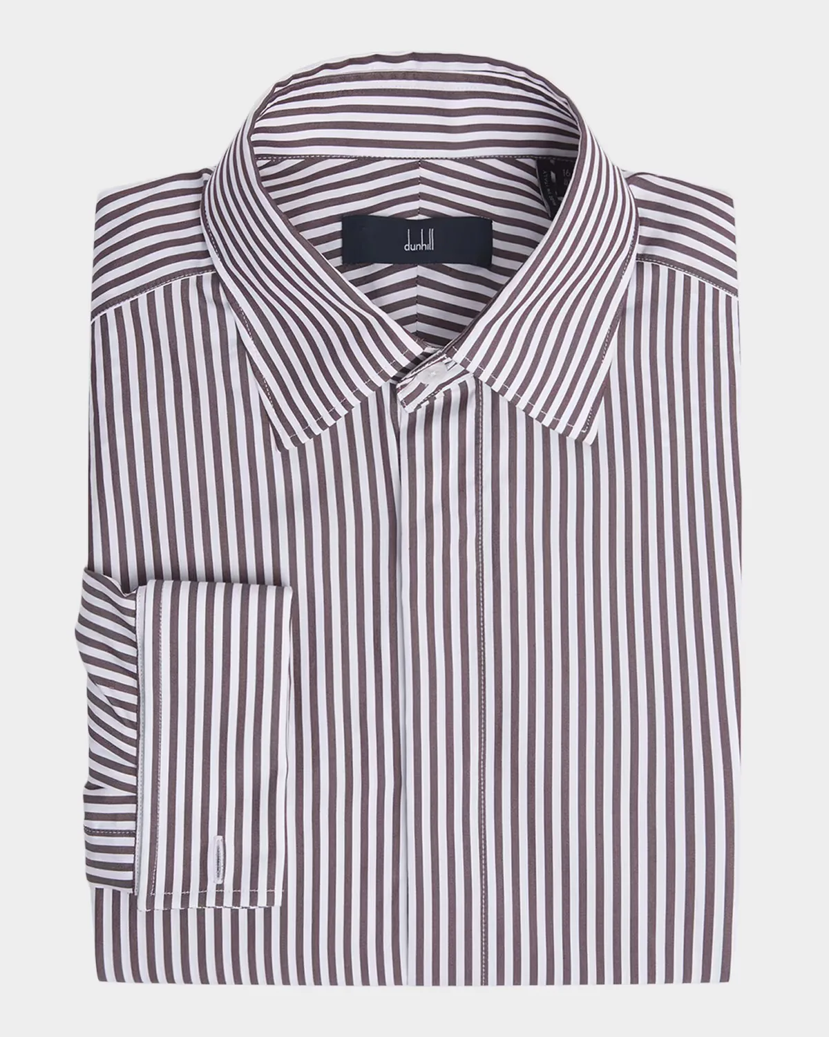 Cotton & Silk Bengal Stripe Dress Shirt by dunhill