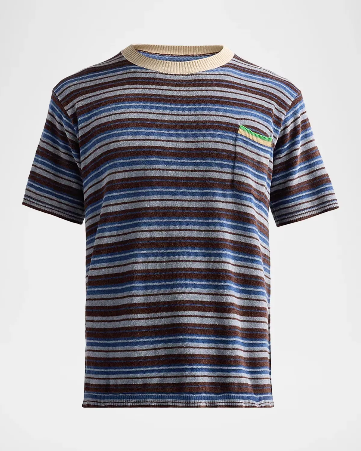 Striped Knit Crewneck T-Shirt by Maison Margiela