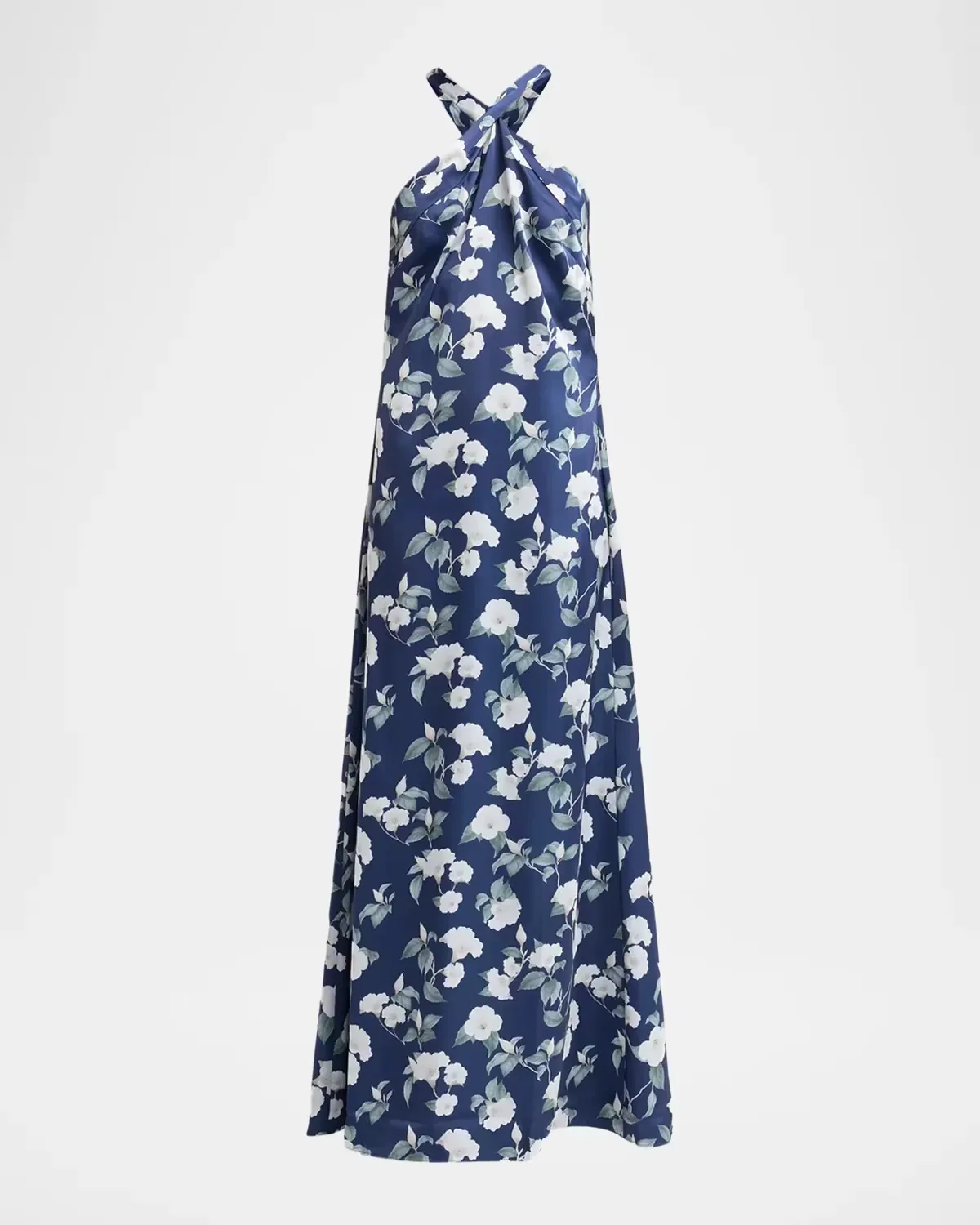 Laurant Floral Print Halterneck Gown by SACHIN BABI