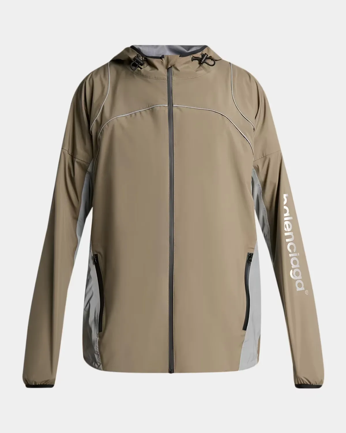 Logo Zip-Front Hooded Jacket by Balenciaga