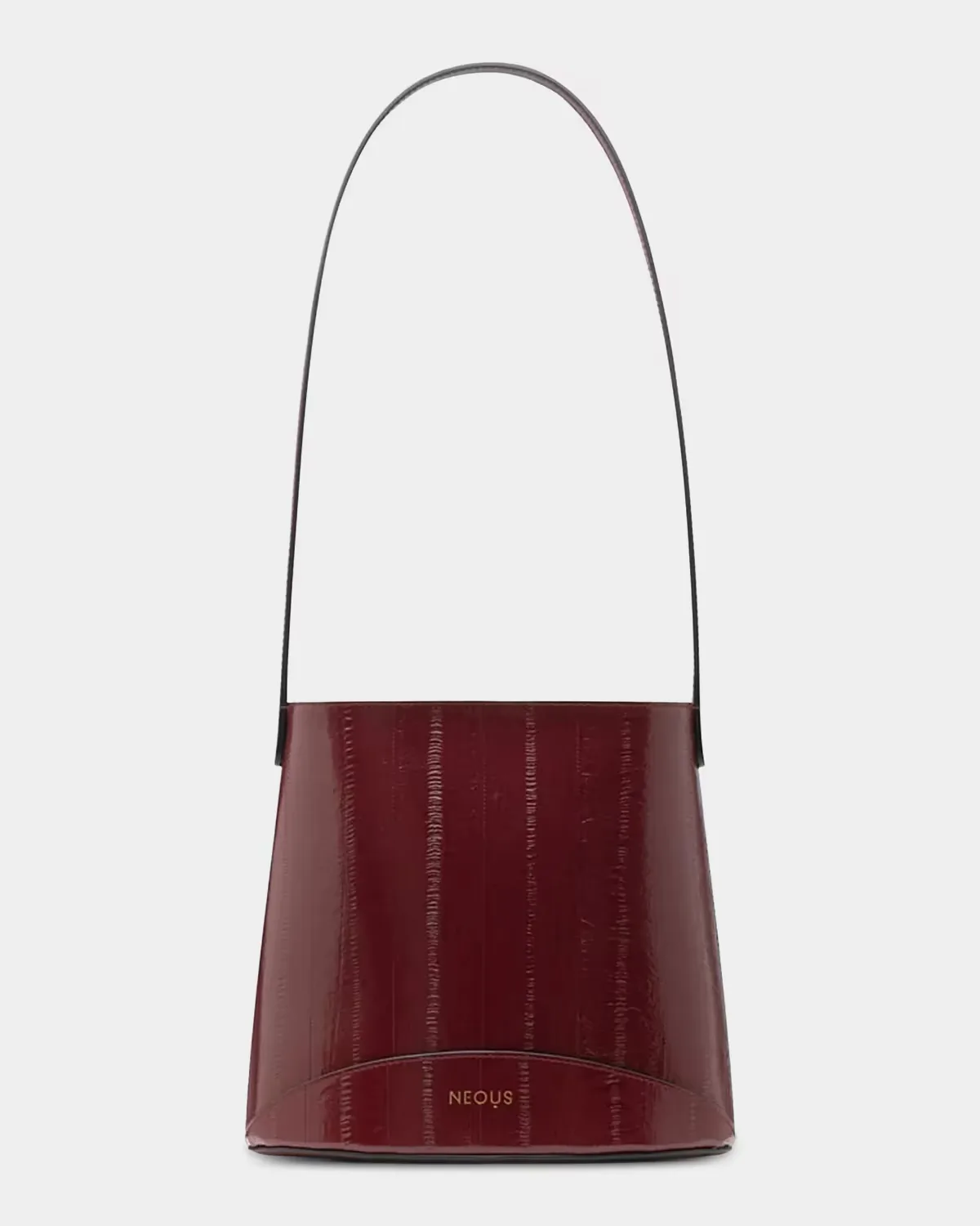 Pardalis 2.0 Eel-Print Leather Shoulder Bag by Neous