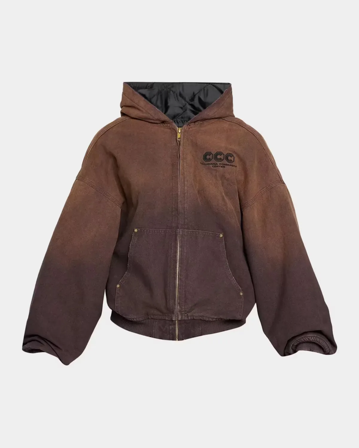 Faux Suede Tonal Ombré Jacket by Willy Chavarria