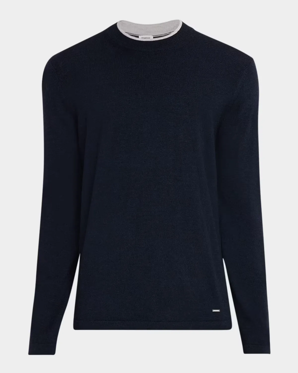 Barrett Tipped Crewneck Sweater by SIMKHAI