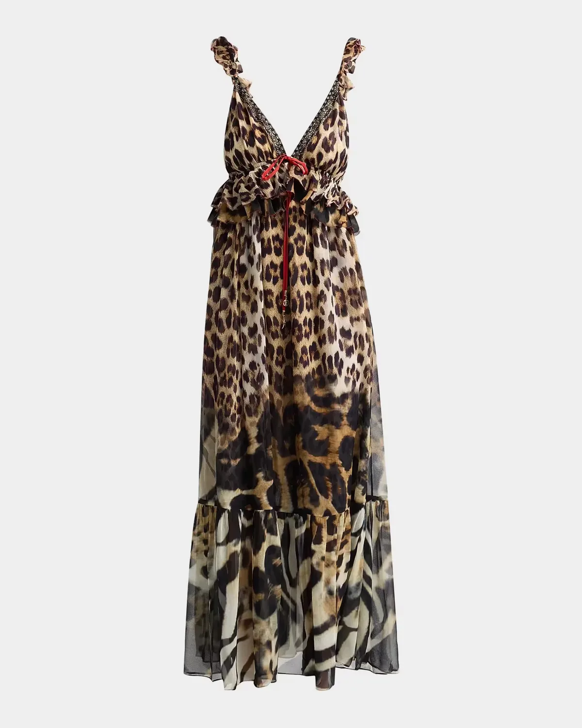 Frill Silk Printed Dress by Camilla