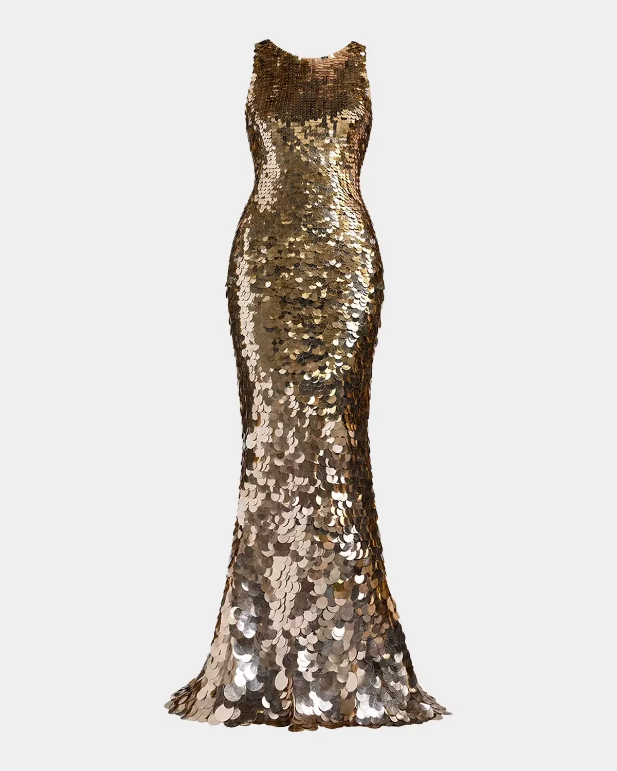 Sequined Sleeveless Gown by M.A.C.
