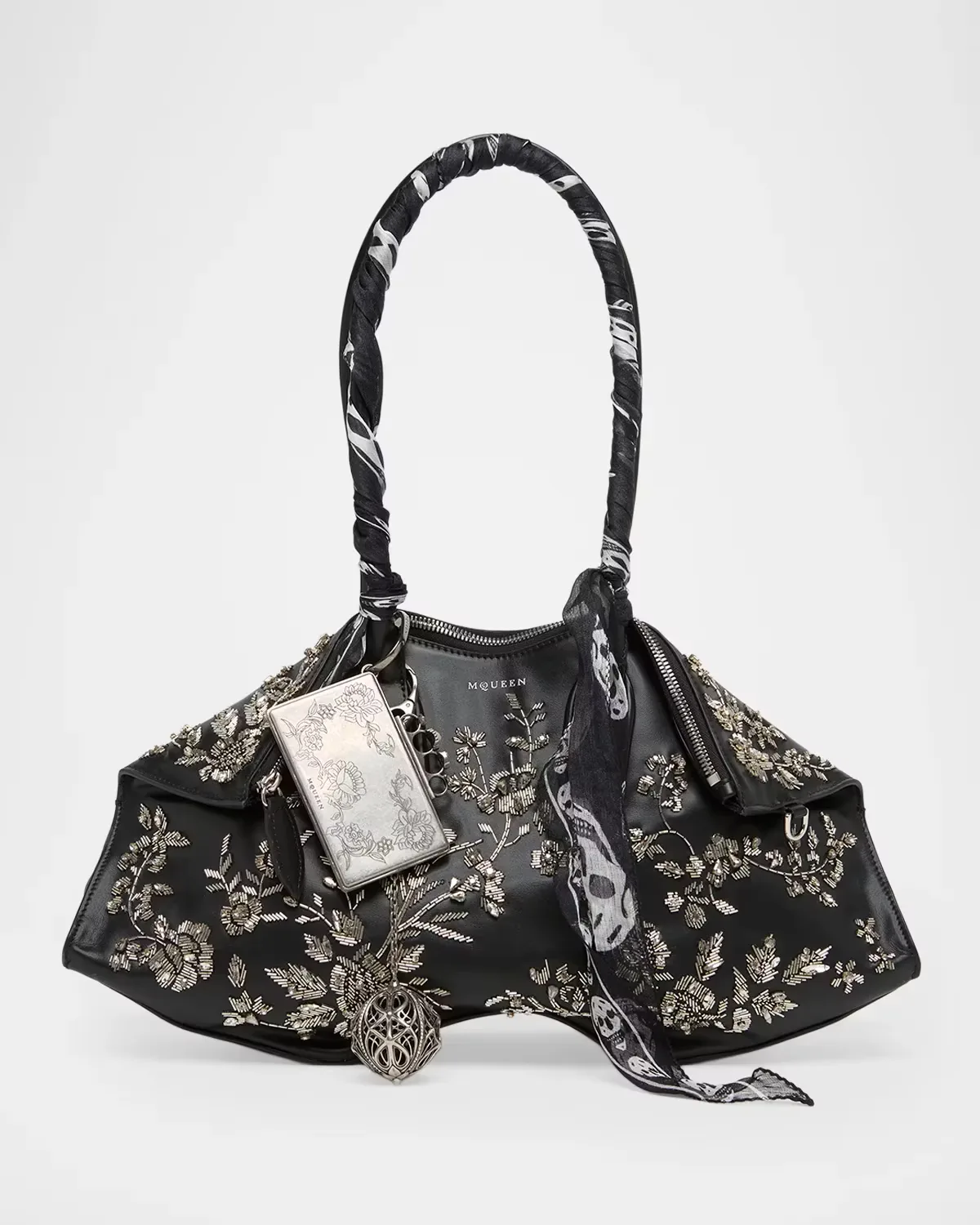 Manta OTT 2.0 Beaded Leather Shoulder Bag by McQueen