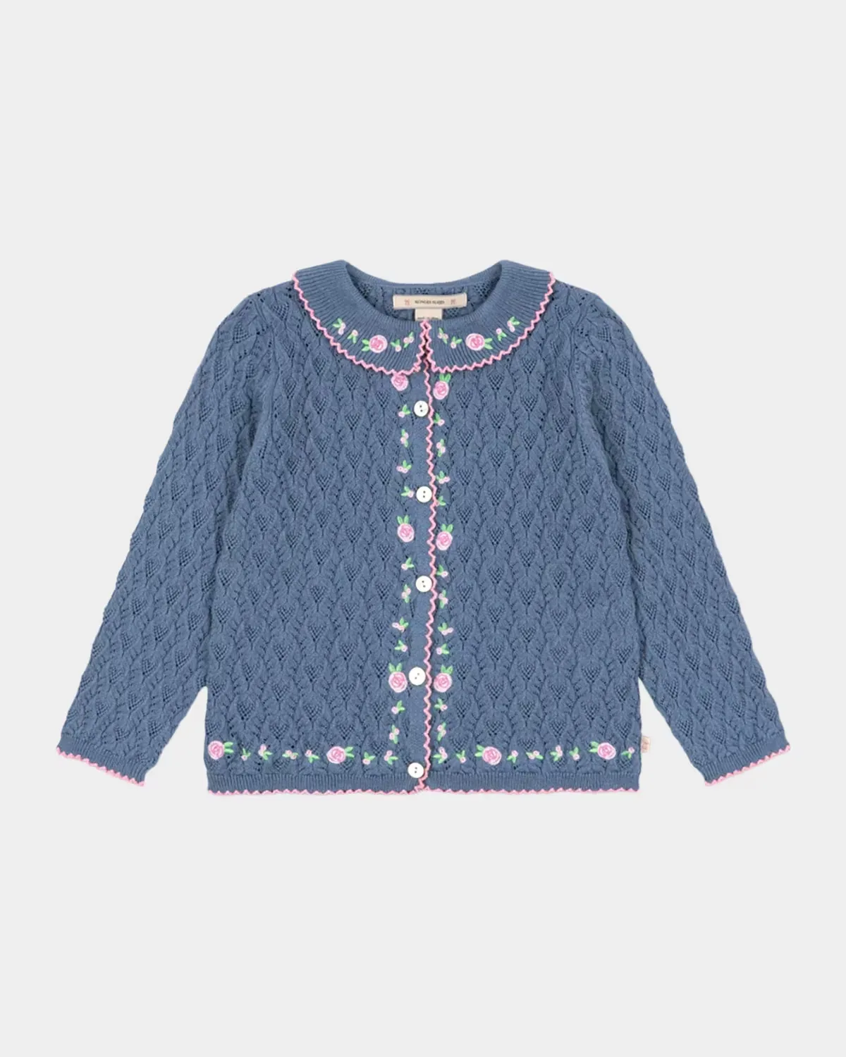 Rosier Pointelle-Knit Cardigan by Konges Slojd
