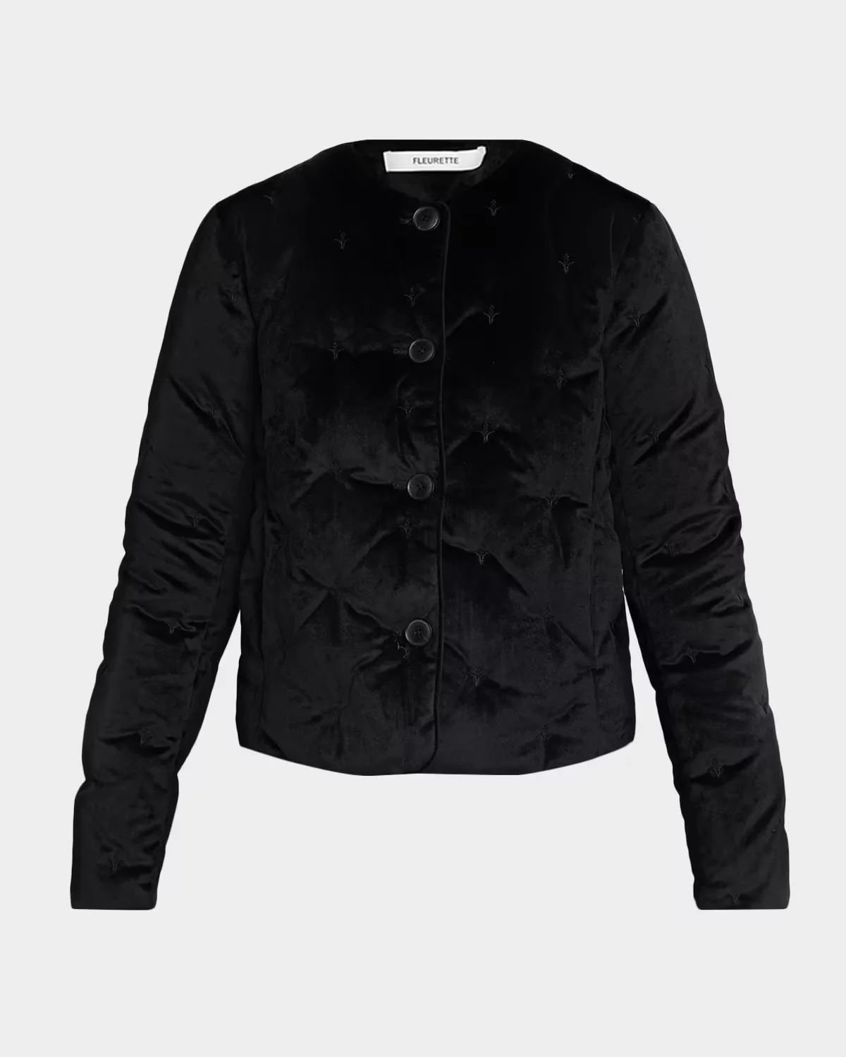 Tufted Down-Fill Quilted Jacket by Fleurette