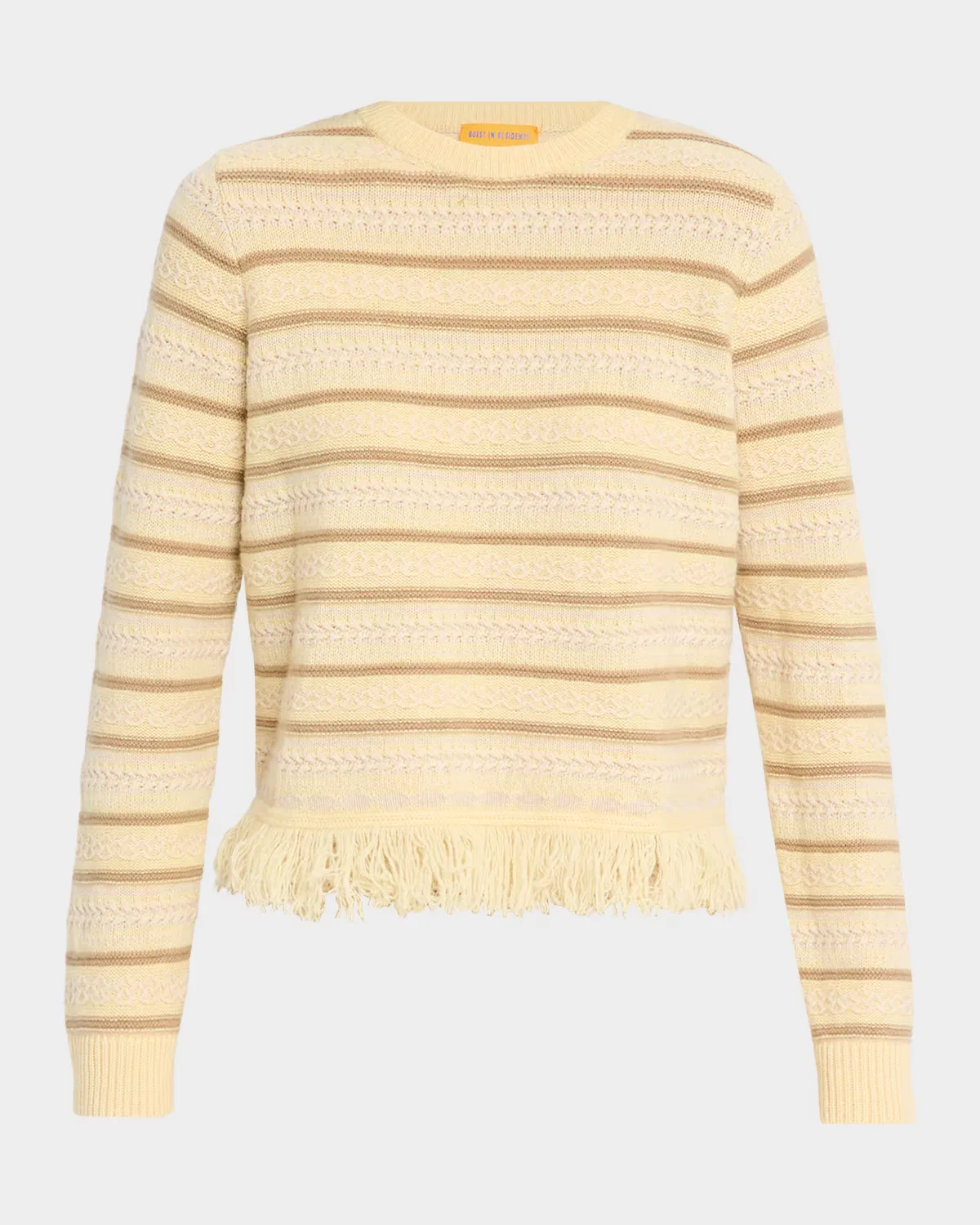 Western Striped Wool-Cashmere Sweater by Guest in Residence