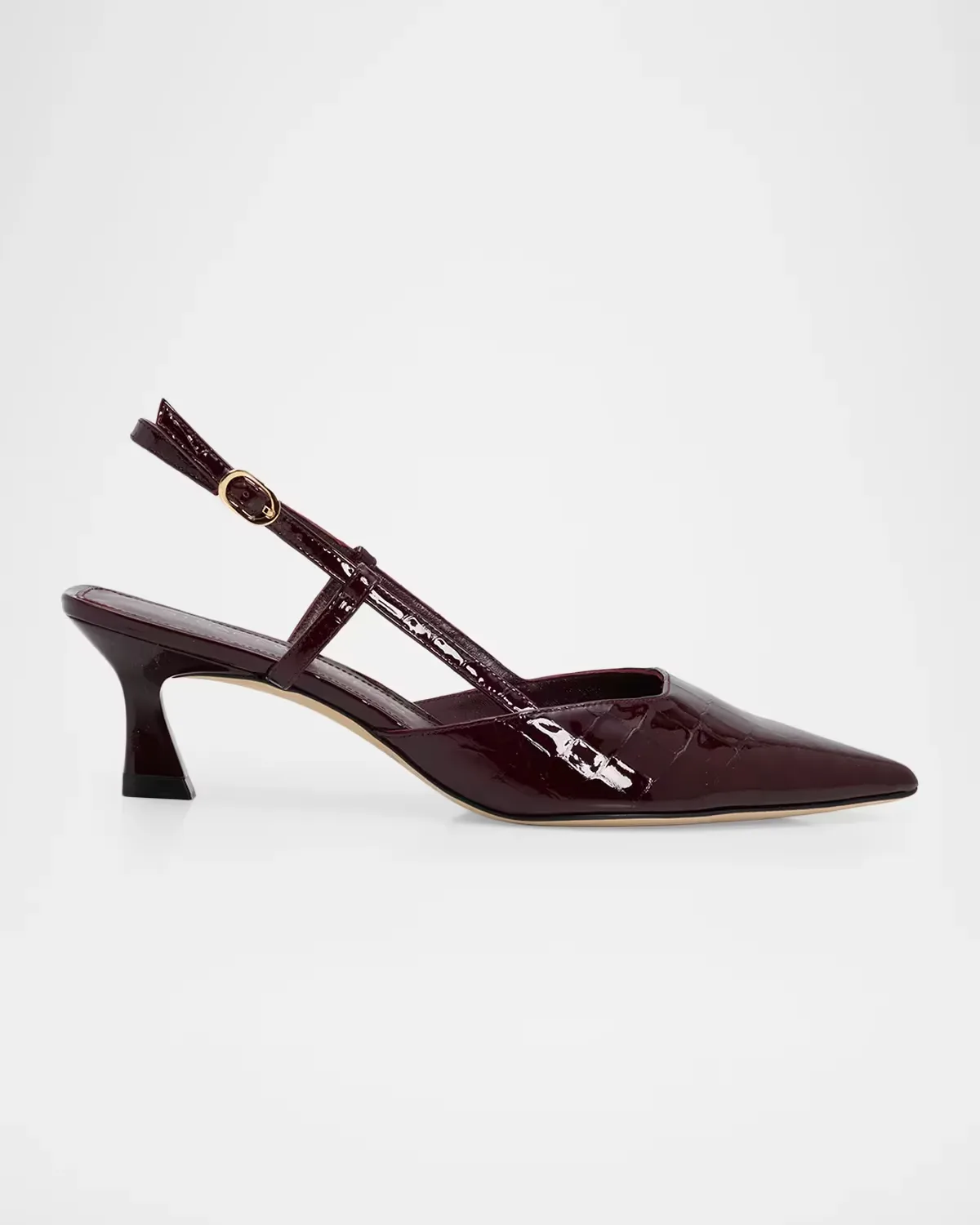 50mm Vinnie Patent Leather Slingback Pumps