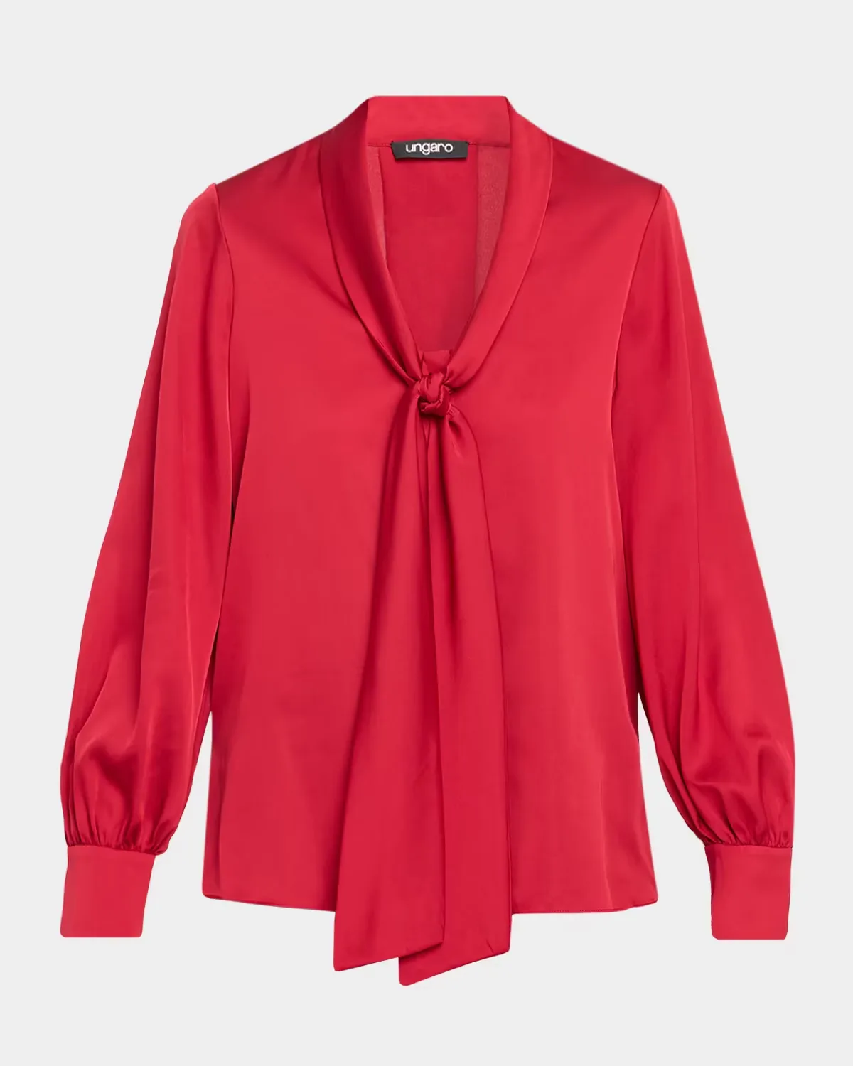 Ella Tie-Neck Silk Blouse by Ungaro