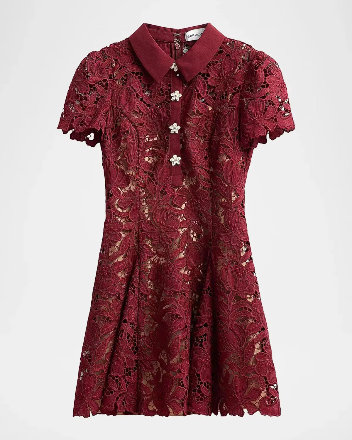 Lace Mini Shirtdress by Self Portrait