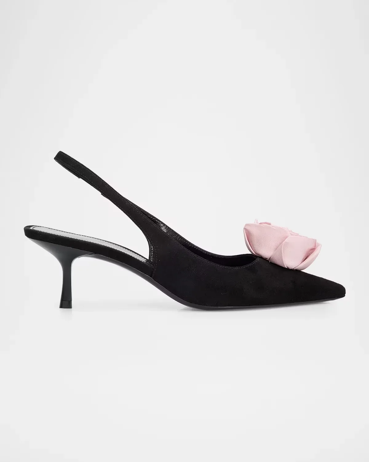 Paloma Rose 50MM Suede Slingback Pumps by Stuart Weitzman