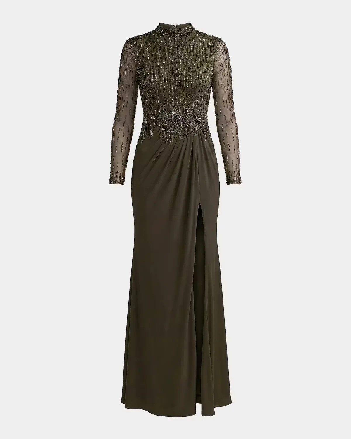 Embellished Jersey Column Gown by M.A.C.