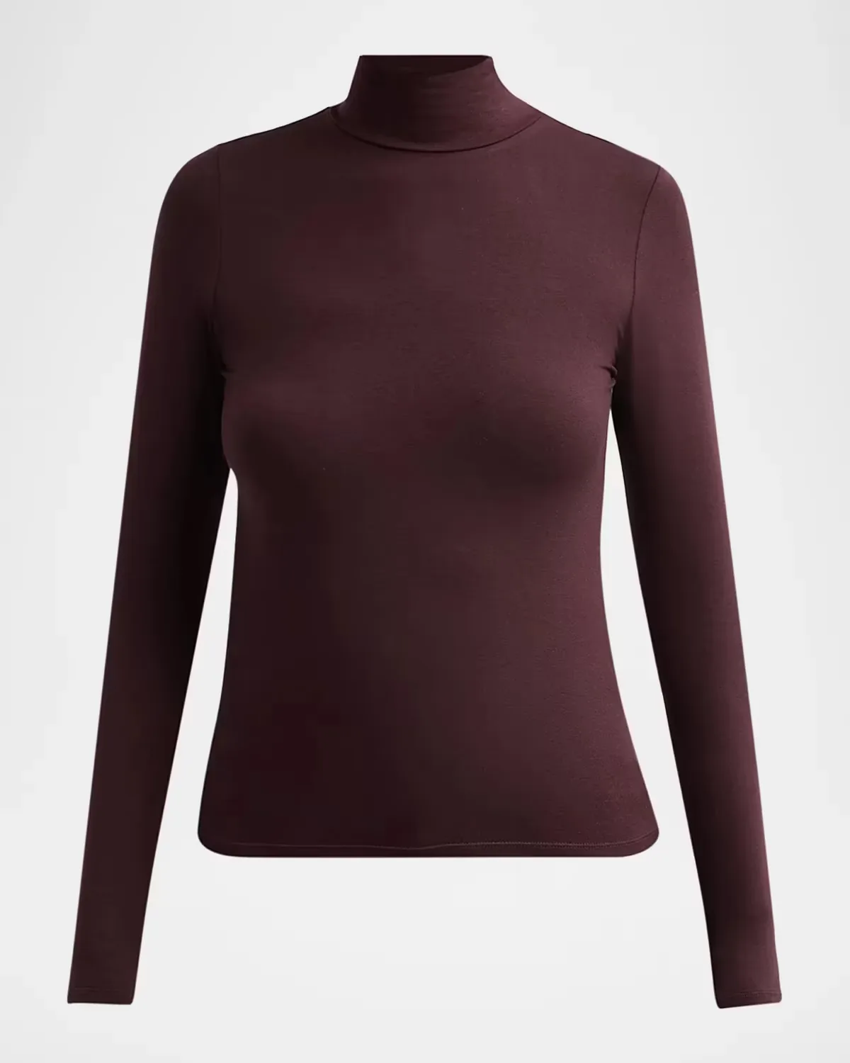Soft Touch Crop Mock Turtleneck Top by Majestic