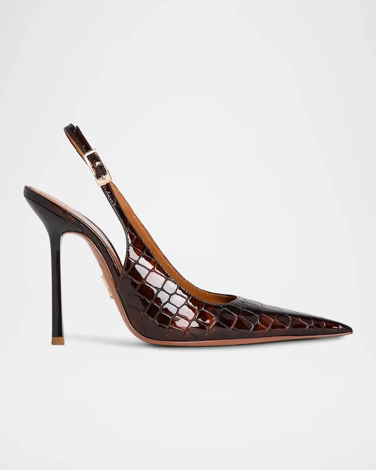 Carrie 110MM Patent Leather Slingback Pumps