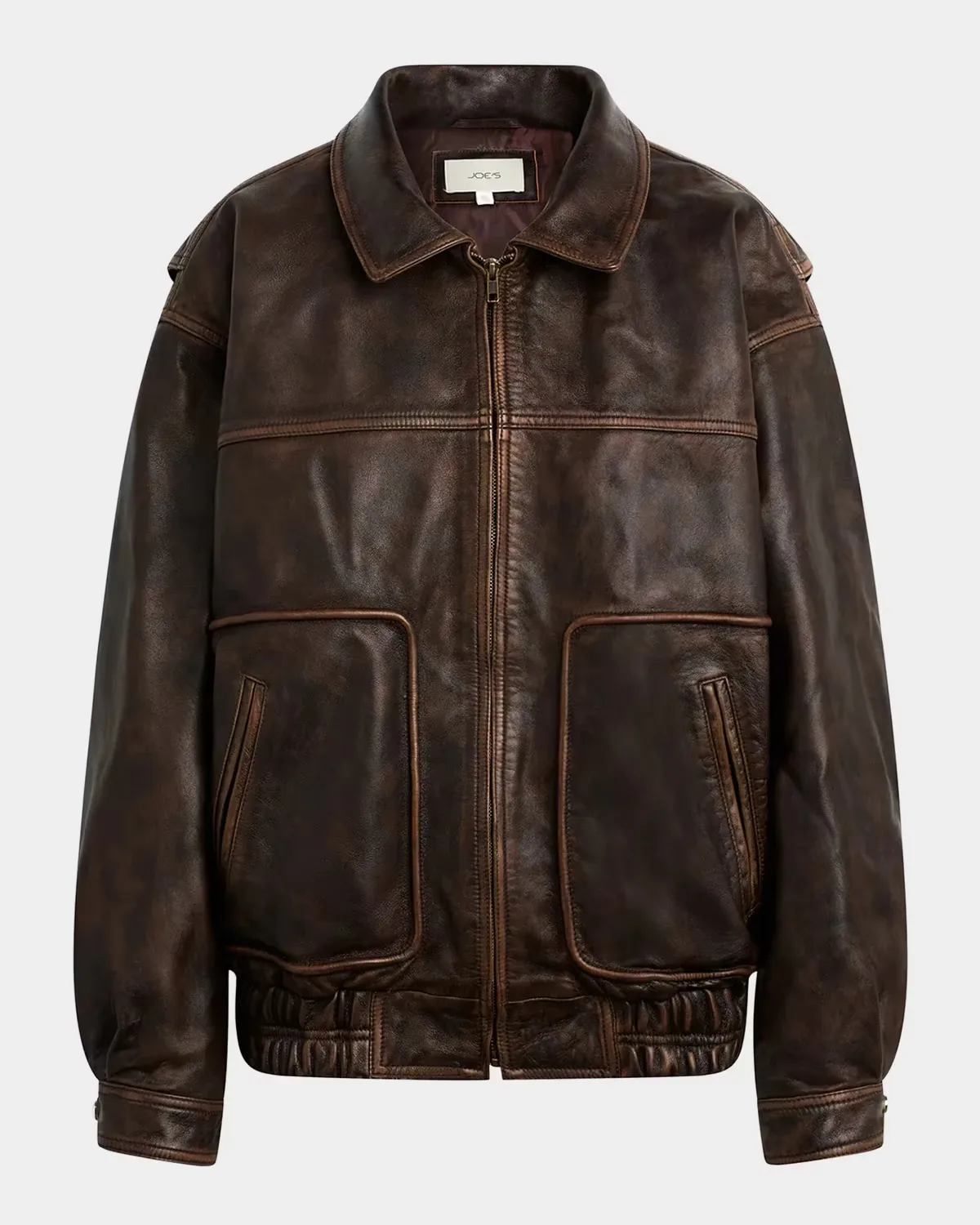 Luca Exposed-Seam Leather Jacket by Joe & apos;s Jeans