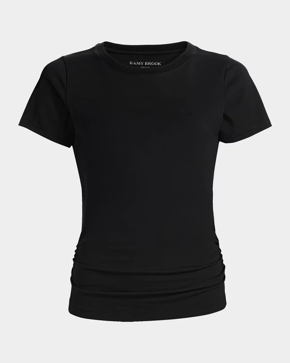 Kate Ruched Cotton-Blend T-Shirt by Ramy Brook