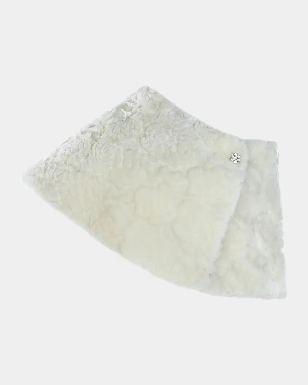 Select Rose-Cut Lamb Shearling Capelet by Gorski