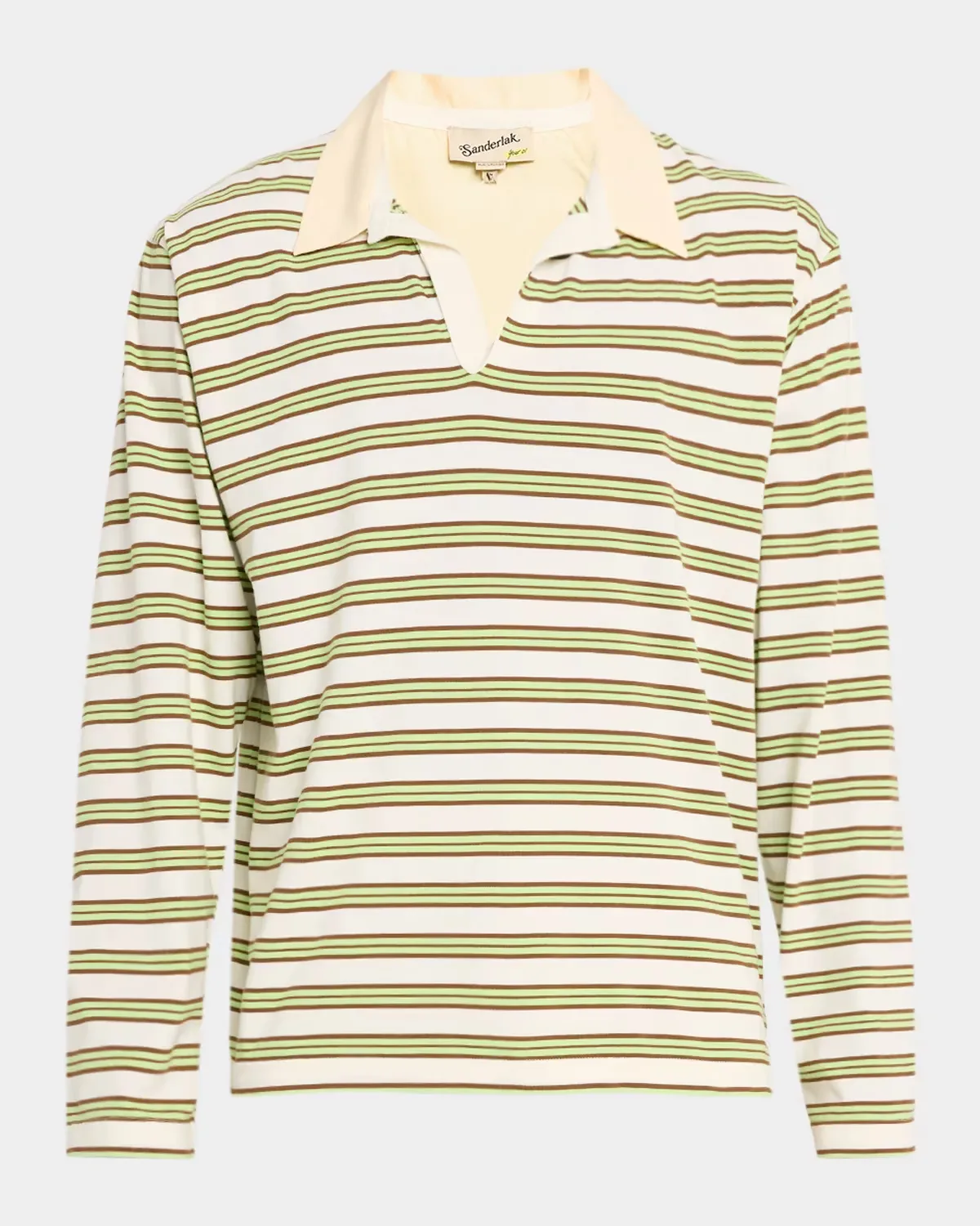 Striped Cotton Polo Shirt by Sanderlak