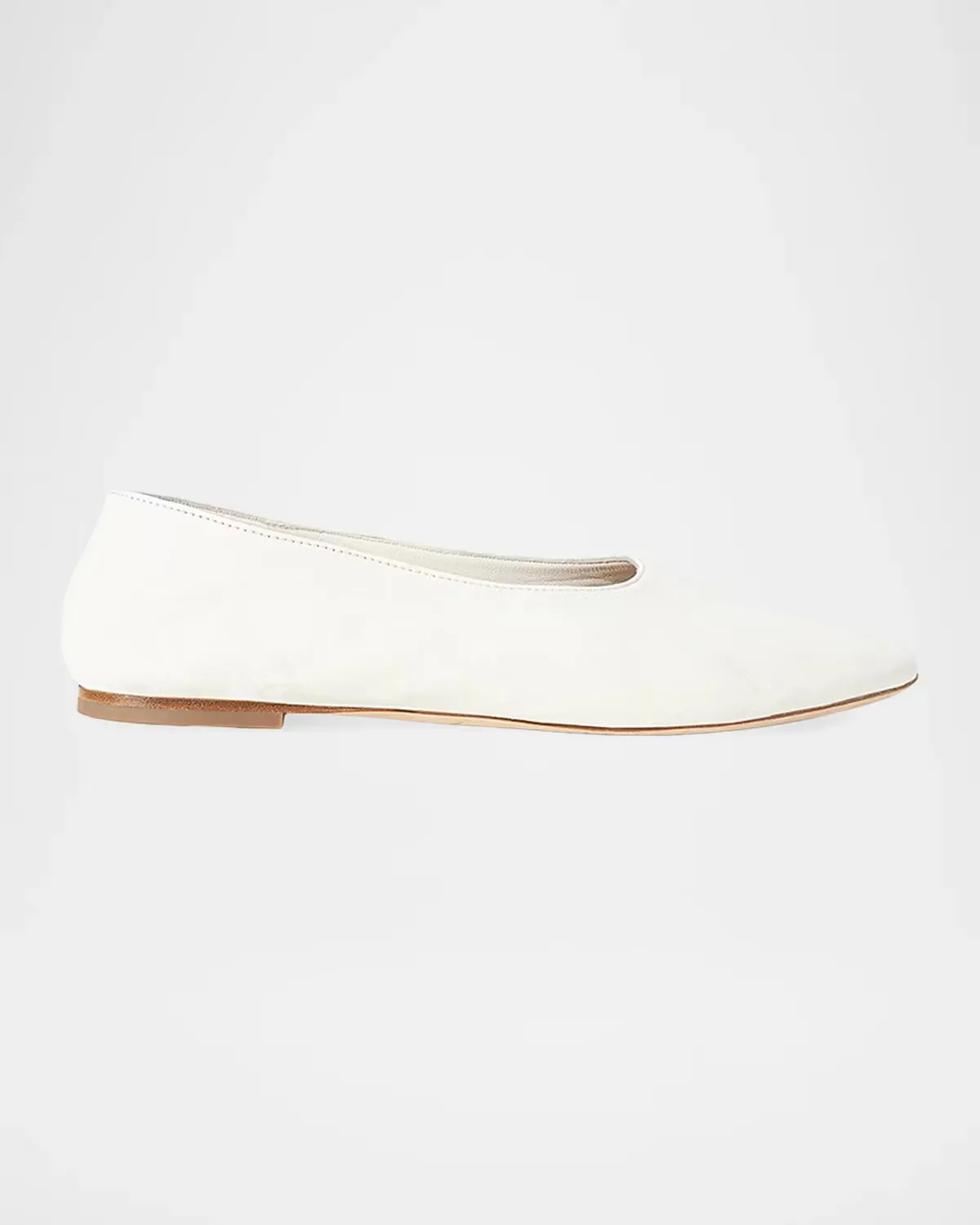 Alba Leather Ballet Flats by STAUD
