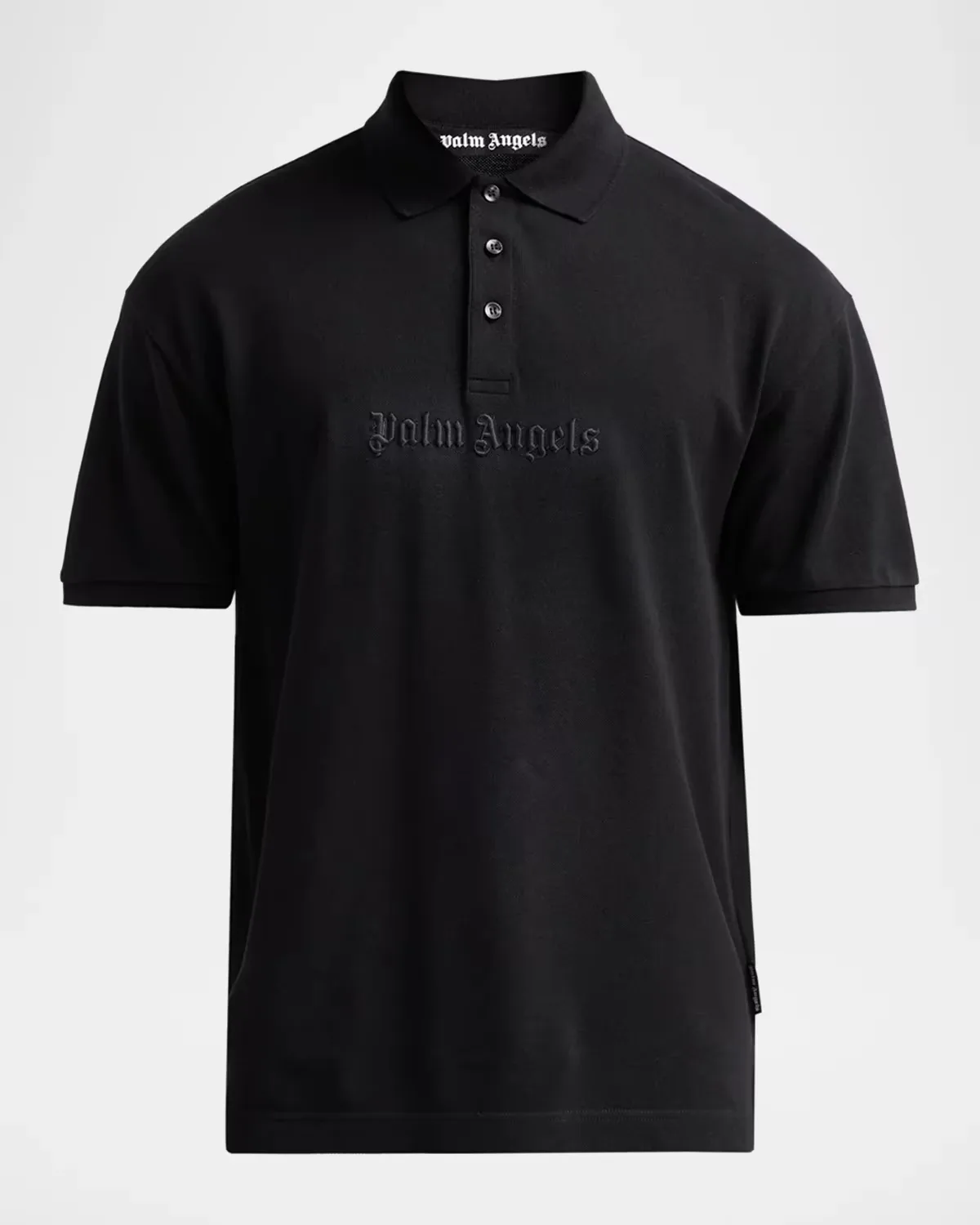 Logo Cotton Polo Shirt by Palm Angels