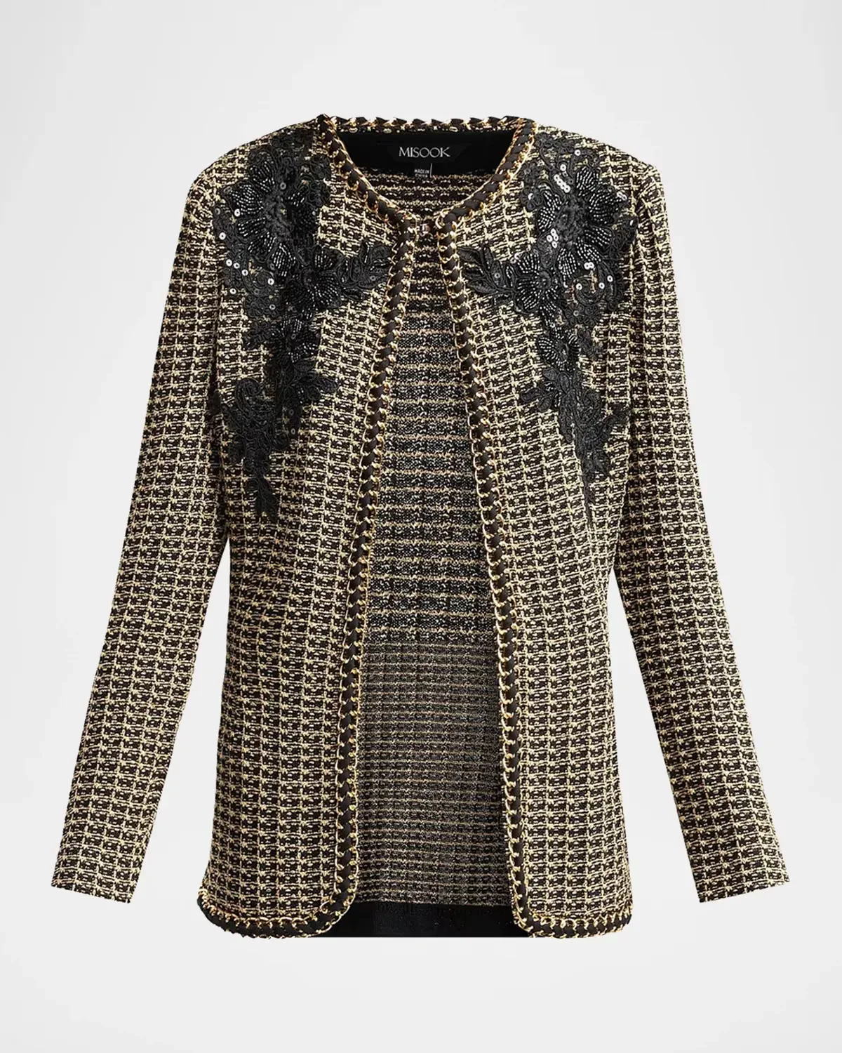 Embellished Tweed Jacket by Misook