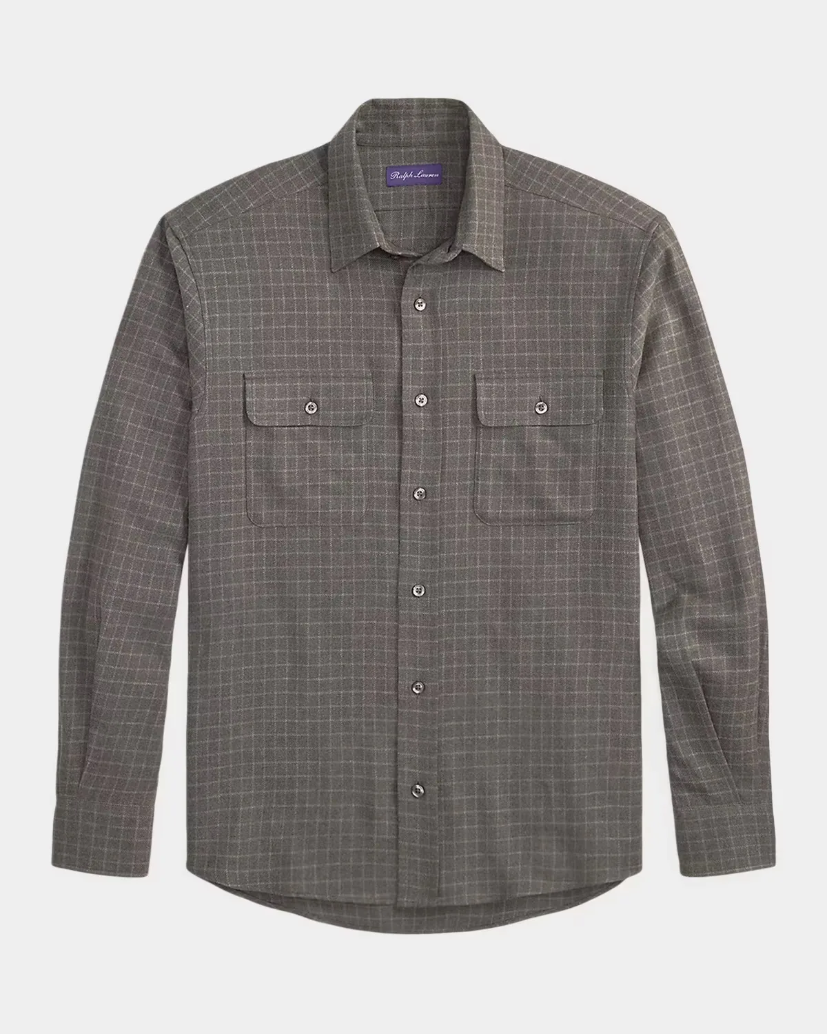 Tattersall Cotton Flannel Shirt by Ralph Lauren