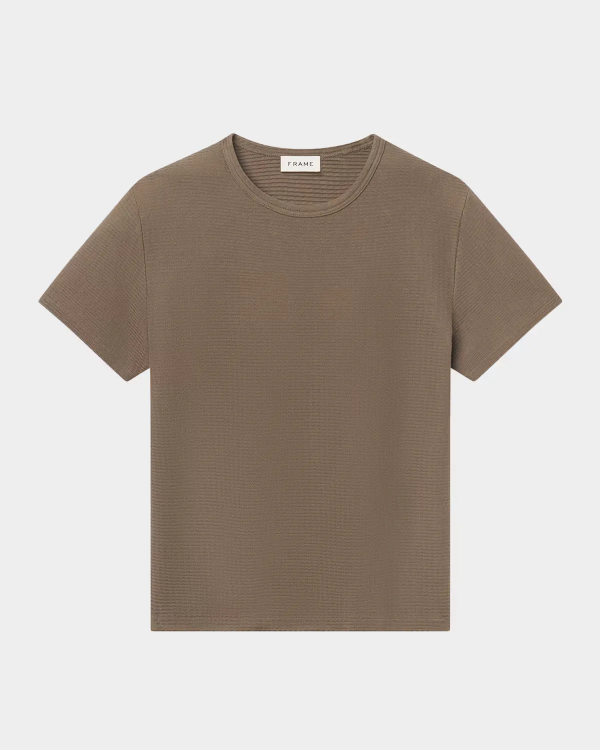 Jacquard Stripe Crewneck T-Shirt