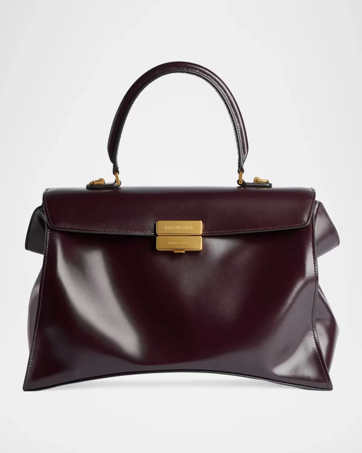 Avenue Box Leather Top-Handle Bag by Balenciaga