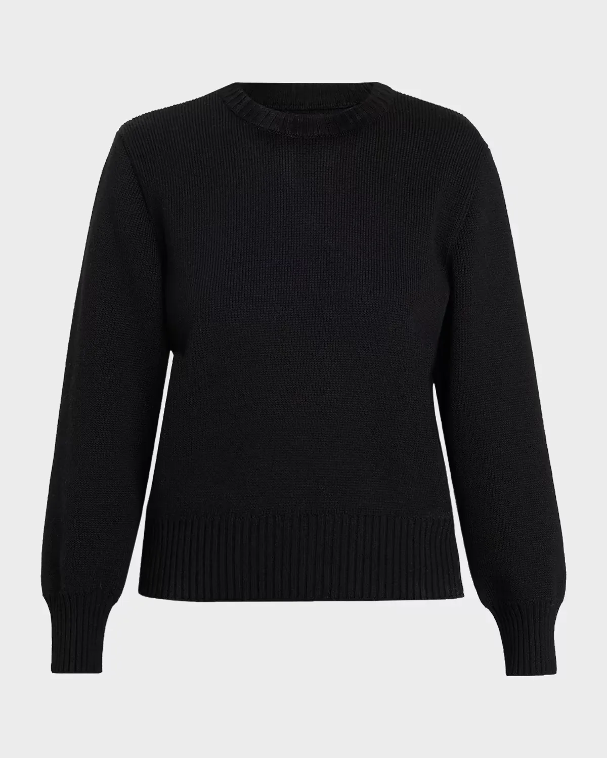 Wool-Cotton Crewneck Sweater by Totême