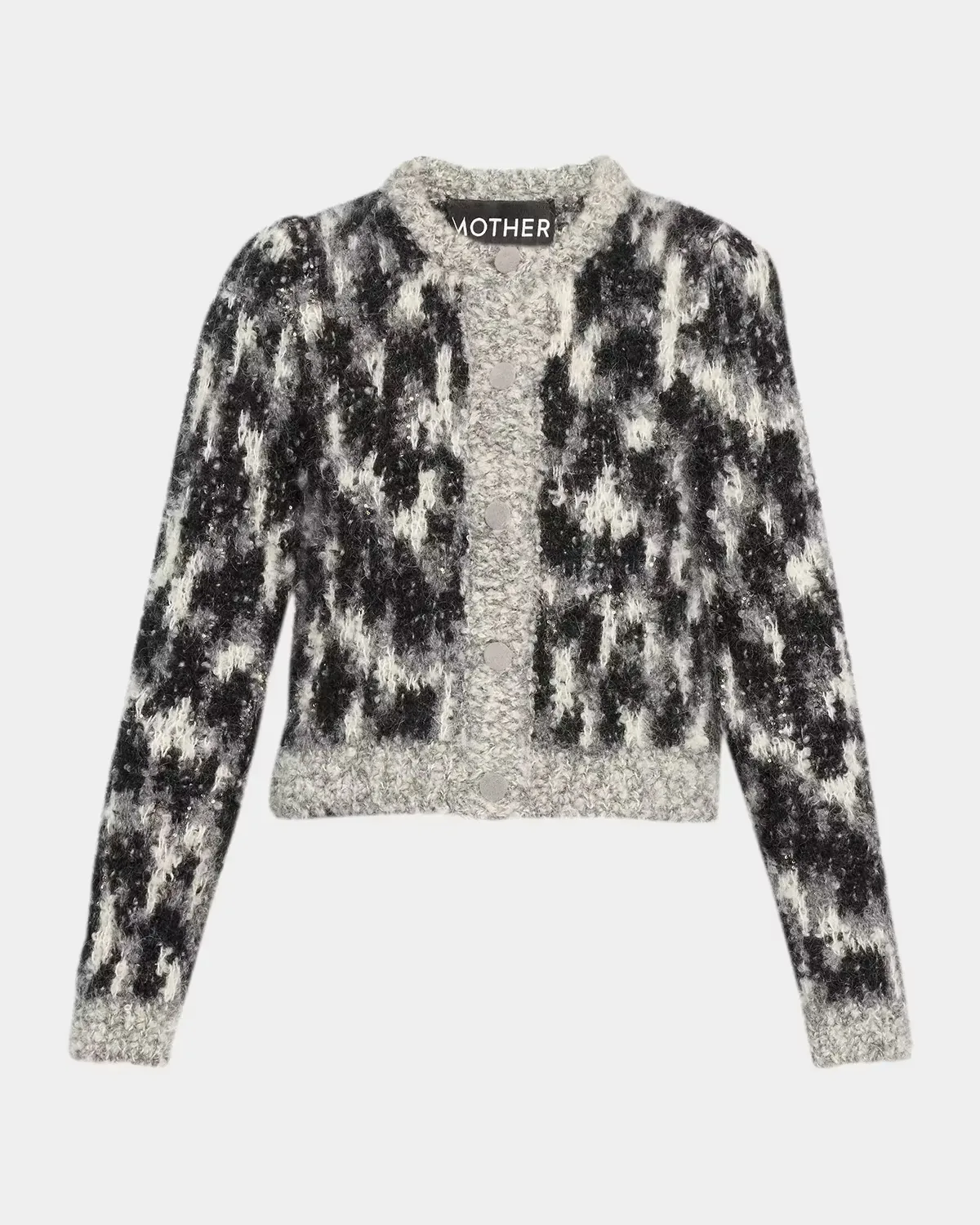 Mohair-Wool-Blend Cropped Cardigan by MOTHER