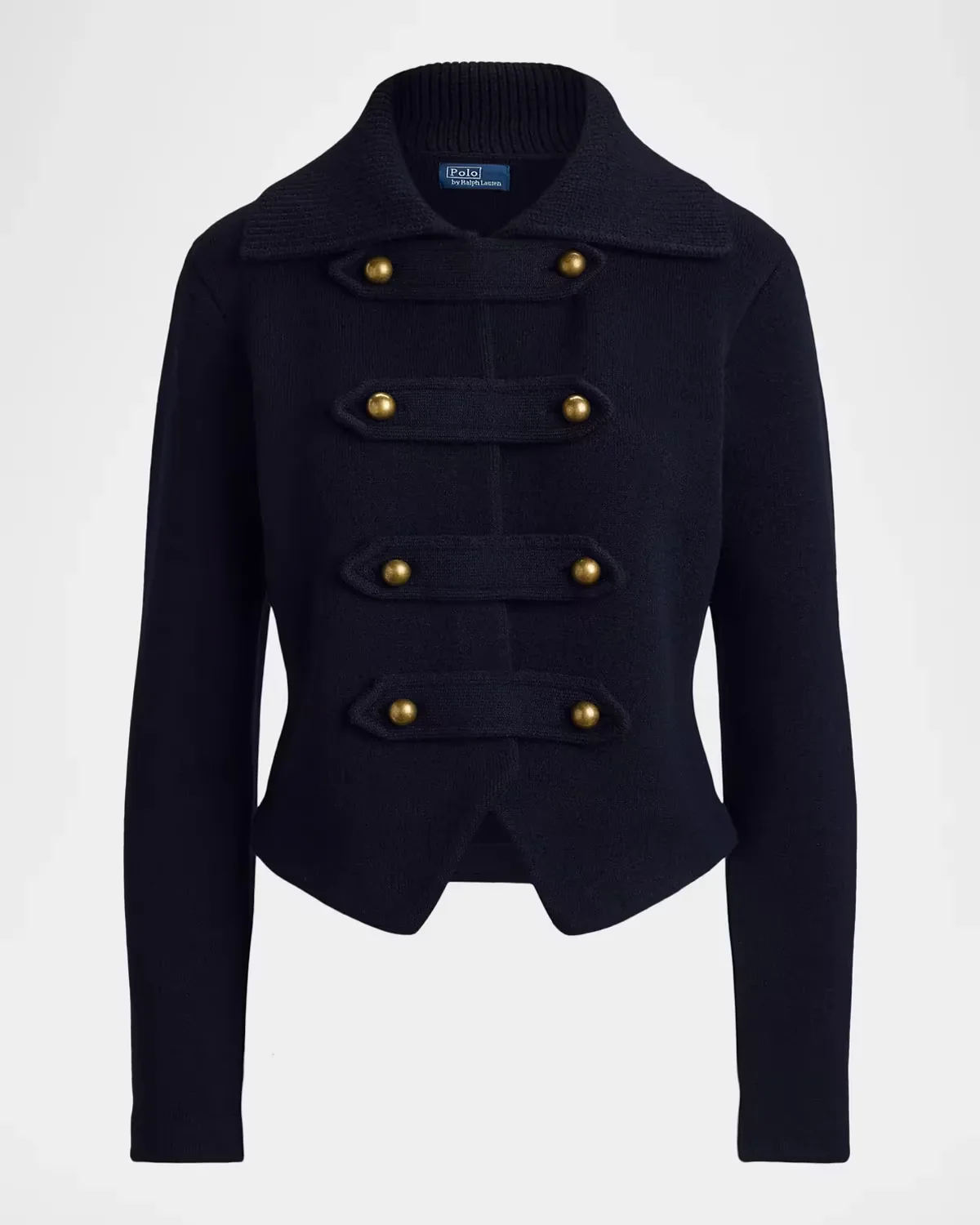 Double-Breasted Wool-Blend Knit Jacket by Polo Ralph Lauren