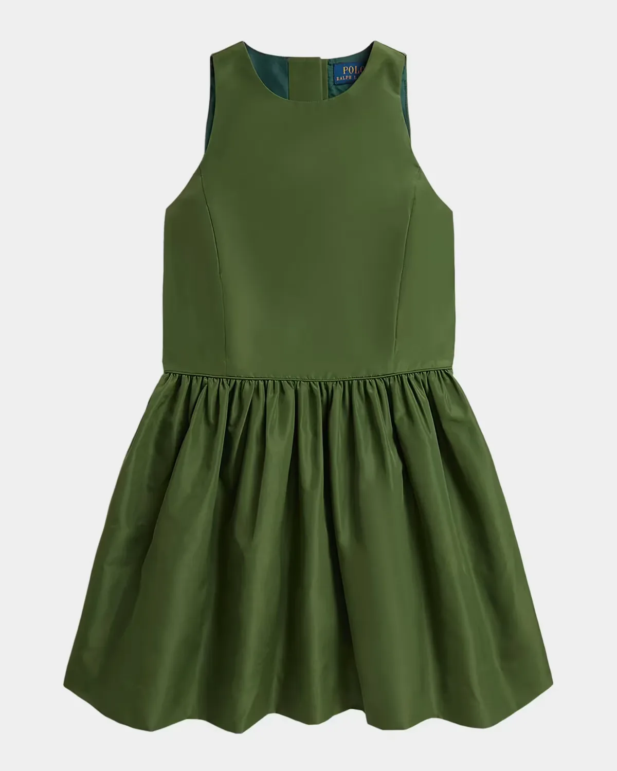 Sleeveless Fit & Flare Taffeta Dress by Polo Ralph Lauren