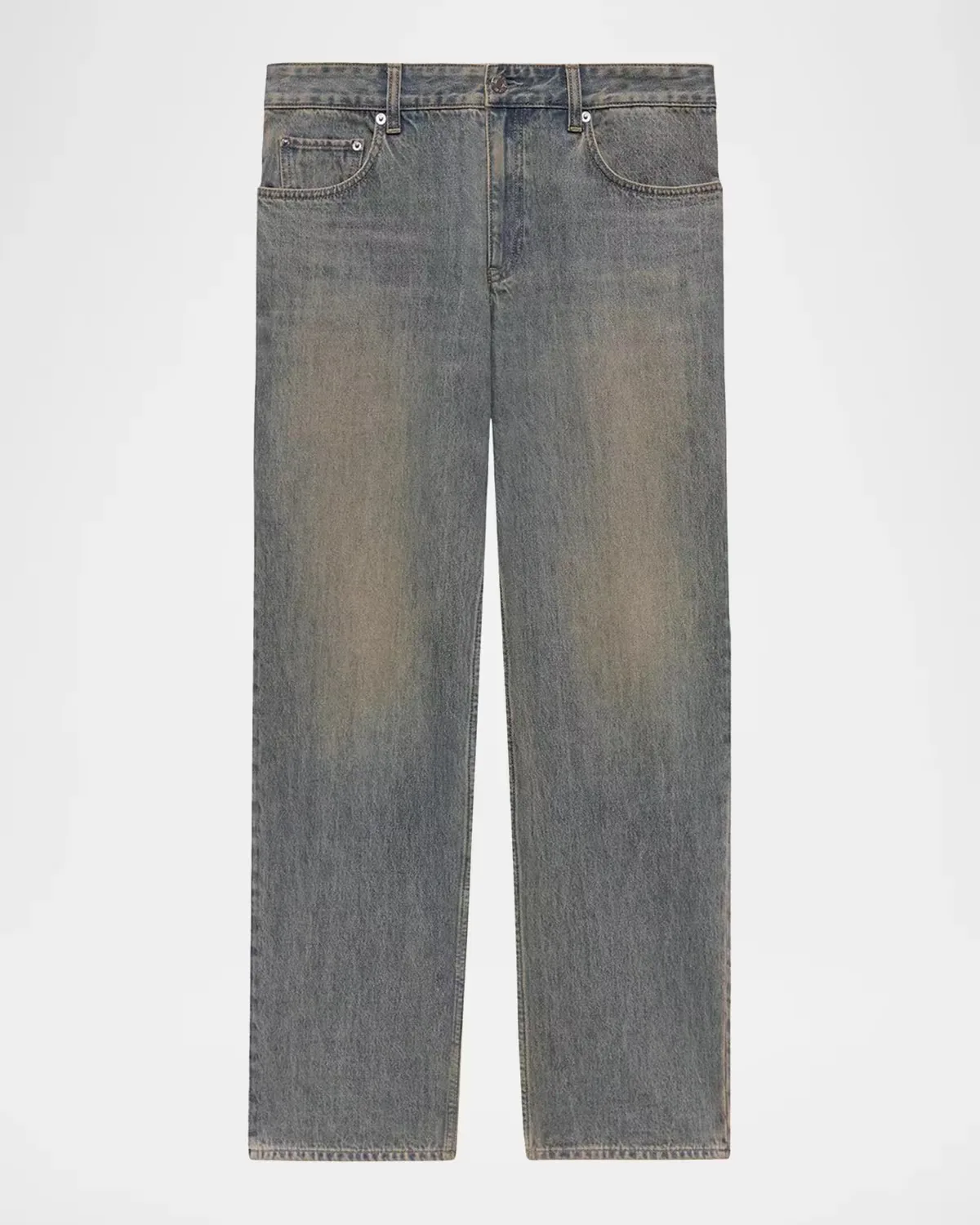 Vintage Wash Straight-Fit Jeans by Helmut Lang