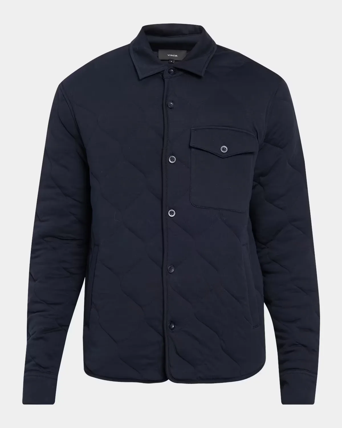Cotton Quilted Shirt Jacket by Vince