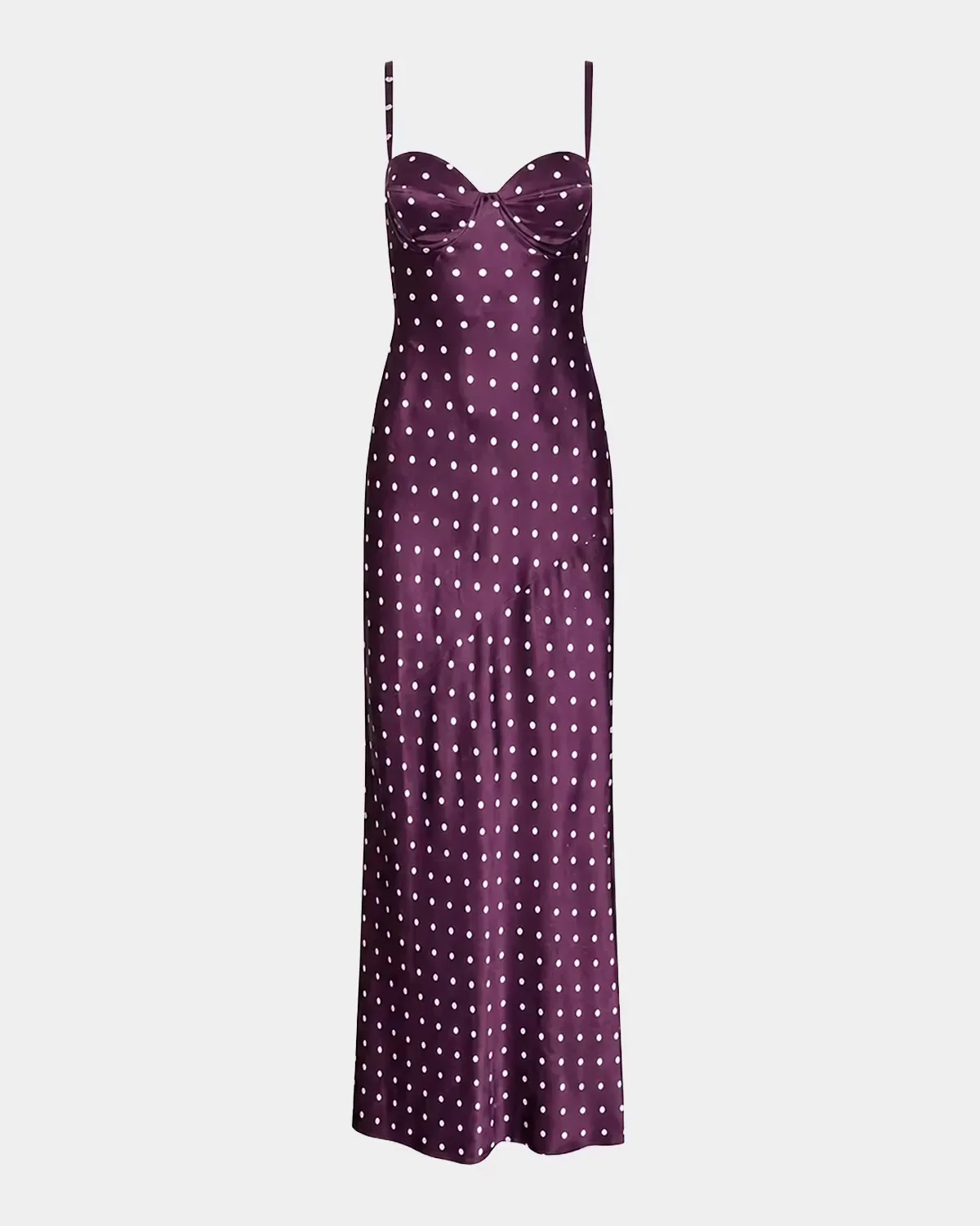Sayla Polka-Dot Silk Gown by L & apos;AGENCE